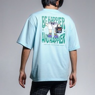 era-won เสื้อยืด Oversize T-Shirt  รุ่น ART-TOY collection สี Light Blue (คอชั้นเดียว)