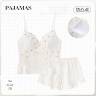 ✨ 「星穹絮語」可外穿胸墊冰絲睡衣套裝，韓國睡衣