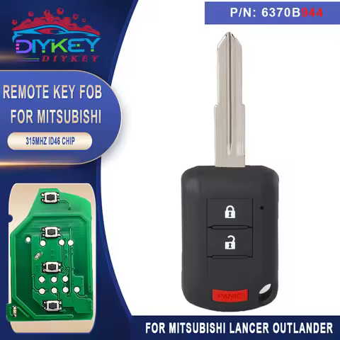 DIYKEY 3 Buttons P/N: 6370B944 For Mitsubishi Outlander Sport 2013-2019 Lancer 315MHz ID46 Remote Fo