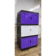 Kiwi DIY Storage Cabinet 3 Tier /Plastic Cabinet /Cloth Cabinet /Kitchen Storage