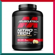 肌肉科技 - Nitro Tech Whey Gold 5磅 蛋白分子肽分離乳清蛋白粉 雲呢拿味 健身健美肌肉營養大隻 能量飲 (EXP:10/2026)