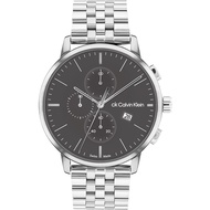 Calvin Klein 凱文克萊 CK 瑞士製三眼計時手錶-44mm CK25000035
