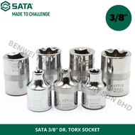SATA 3/8'' DR. TORX SOCKET / STAR SOCKET BOX / E4 E5 E6 E7 E8 E10 E11 E12 E14 E16 E18 E20