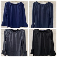 Women's Round Collar Long Sleeve BLOUSE I19