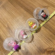 迷你小扭蛋吊飾玩具四個 佩佩豬佩琪 米奇米老鼠 微笑吊飾 @c664