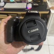 kamera canon 200d stm + lensa 24mm stm + lensa tele 55-250mm stm