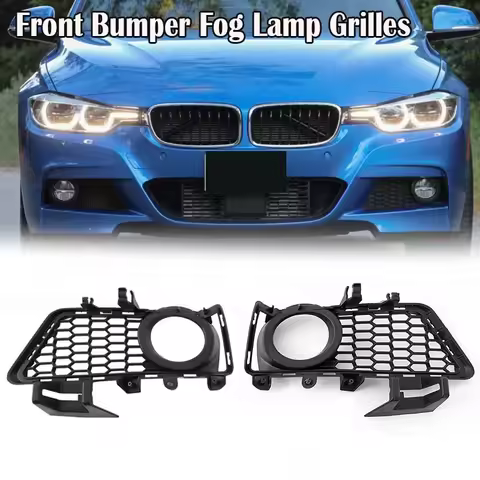For 2016-2019 BMW 320i 328i 328d 328dx 330i 330e 340i F30 F31 Front Bumper Fog Light Grill Grille 51