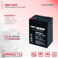 Emergency Light Battery Dry Battery Samoto Battery UPS SMT 6V 4.5Ah