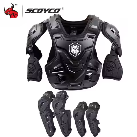 SCOYCO CE Motorcycle Body Armor Motocross Chest Back Protector Vest Motorcycle Jacket Racing Protect