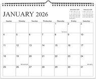 Calendar 2025-2026 - Monthly Wall Calendar from October 2025 to June 2027, Spiral Binding Hanging Wa