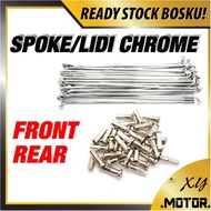 YOKO SPOKES AND NIPPLES SPOKE CHROME(10x157 / 10x161) JEJARI SPOKE LIDI