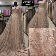 STONE BROCADE TILE FABRIC WITH ROOT SEQUINS ABC1388_4 no. 2 Coksu