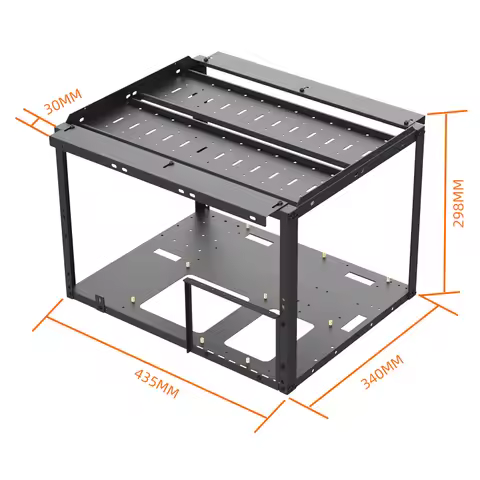 Stackable Open Air Mining Rig Case Computer Chassis Motherboard Bracket Test Bench for Crypto Rig AI