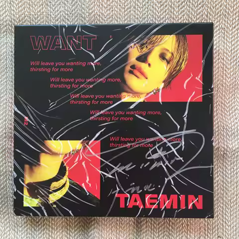 hand signed SHINEE Lee Taemin autographed album WANT K-POP 12202101