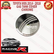 Vios 2014 - 2018 Gas tank Cover Chrome Garnish ( gastank gtc ) ( Toyota Car Accessories ) 2015 2016