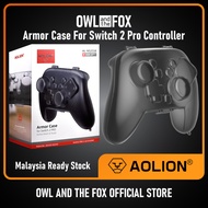 AOLION Protective Case Transparent Hard Shell Case for Nintendo Switch 2 Pro Controller AL-NS2558