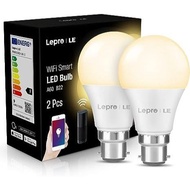 LE Smart Bulb, B22 Smart Light Bulb Bayonet, Works with Alexa and Google Home