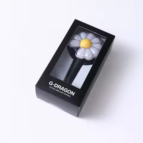 HOT Kpop BIGBANG GD Mini Light Stick Keychains G-DRAGON Daisy Electronic Lights Bag Pendant Keyrings