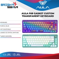 AULA F68 Transparent RGB Mechanical Keyboard - Leobog Ice Crystal Switch