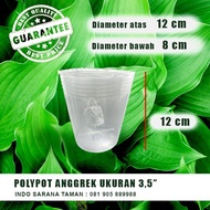 Polypot Anggrek ukuran 3,5 Juql per 100pcs Pot Anggrek Pot Orchid