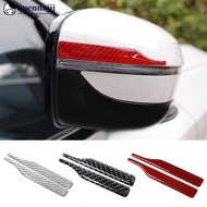 QUENNA 2Pcs Carbon Fiber Rearview Mirror Protector Anti-Rub Strip Sticker Anti-Collision Strip Anti-