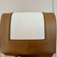 Celine 白棕拼色 Frame bag 全新