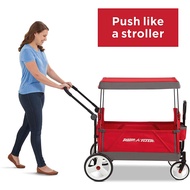 [sg stock] Radio Flyer 3-in-1 Convertible Stroller Wagon Red push pull