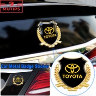 Toyota 3D Car Logo Metal Sticker Car Logo Badge Car Decal Emblem For Vios Hilux Rush Innova Veloz Fo