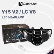 Y15 V2 LC135 V8 LAMPU DEPAN LED HEAD LIGHT LED HEADLAMP Y15ZR Y15 LC V8 CLEAR SMOKE LENS
