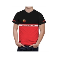 black 2026 FIAT ABARTH Red T-Shirt Tee car Scorpion 500 mens racing