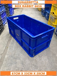 box plastik kotak penyimpanan container industri bekas tipe 6656