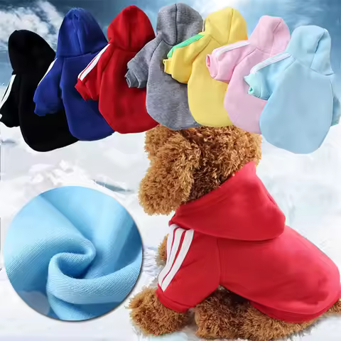 New Autumn Winter Pet Products Dog Clothes Pets Coats Sweater Soft Cotton Dog Hoodies Clothing for P