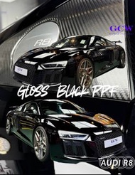 全車亮黑PPF 貼膜 轉色  PPF Colorppf Audi R8 Black