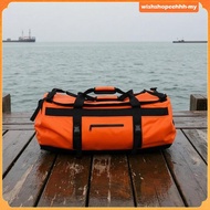 [WishshopeehhhMY] Duffel Bag with Damp and Dry Separation Heavy Duty Waterproof Orange 90L