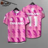 [OFSDIY] ฟุตบอลทีมชาติไทยเบอร์ 11 เจอร์ซีย์ชายเสื้อยืดกีฬาคอวีชายเสื้อกีฬากลางแจ้งขนาดใหญ่เสื้อยืดคอ
