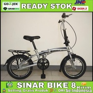 Spesial Sepeda Lipat Evergreen 16 Inch Boncengan - Velg Alloy