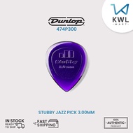 Jim Dunlop 474P300 Pemetik Gitar STUBBY JAZZ PICK | 3.0MM