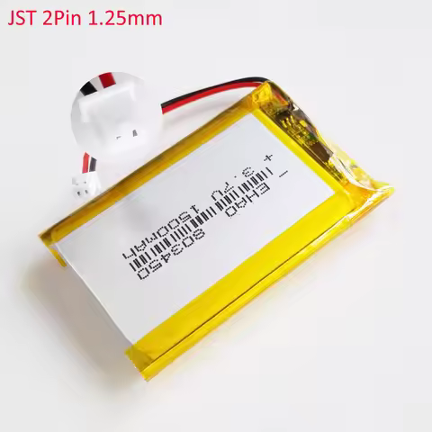 3.7V 1500mAh Lipo Rechargeable Battery 803450 + JST 1.25mm 2pin Plug For GPS Recorder Headset E-book