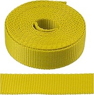 AERZETIX - Polyamide band, color yellow green, 3 m | width 25 mm | for sewing, fixing, jobs, DIY