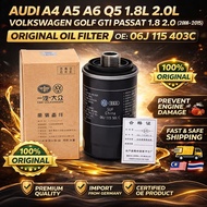 AUDI A4 A5 A6 Q5 1.8L 2.0L VOLKSWAGEN GOLF GTI PASSAT 1.8 2.0 (2008-2015) ORIGINAL OIL FILTER OE：06J