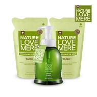 Nature Love Mere Baby Bottle Cleanser Foam (Container 550ml×1 pack + Refill 500ml×2 packs)