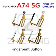 Finger Print fingerprint Sensor Flex Power button flex For oppo A74 5G CPH2197 CPH2263