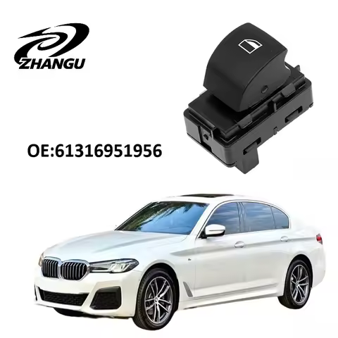 ZHANGU 4 PIN New Power Beige & Black Window Lifer Switch/Button For BMW E60 520I 523I 525I 530I 6131