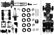 herpa 083485 – Tractor Chassis Man 3-Axle 4WD Vehicle, Pack of 2
