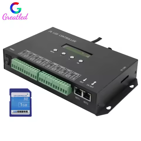 H807SA 8Ports H807SBWiFI 4Ports LED pixel controller Artnet To SPI supports Madrix software LAN sync