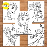 Set of 50 Cute Elsa Coloring Pages for Children to Practice Coloring - KOTY TM698 paper toys