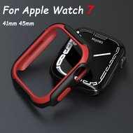 Two-color Protective Case For Apple Watch 7 6 5 SE 41mm 45mm bumper Screen apple watch accessories i