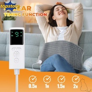 TOPSTORED Electric Blanket, Soft Plush 58*29CM Electric Heated Blanket, Grey Digital Control EU US U