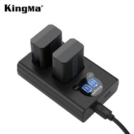 Kingma LCD display dual USB charger and with 2 NP-FW50 battery for Sony NP-FW50