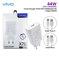 TRAVEL CHARGER CASAN VIVO X70 44W MICRO TYPE C FAST CHARGING ORIGINAL